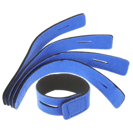 5 Pcs Rod Rack Fishing Pole Sleeves 5pcs (blue) Tie Tackle Ties