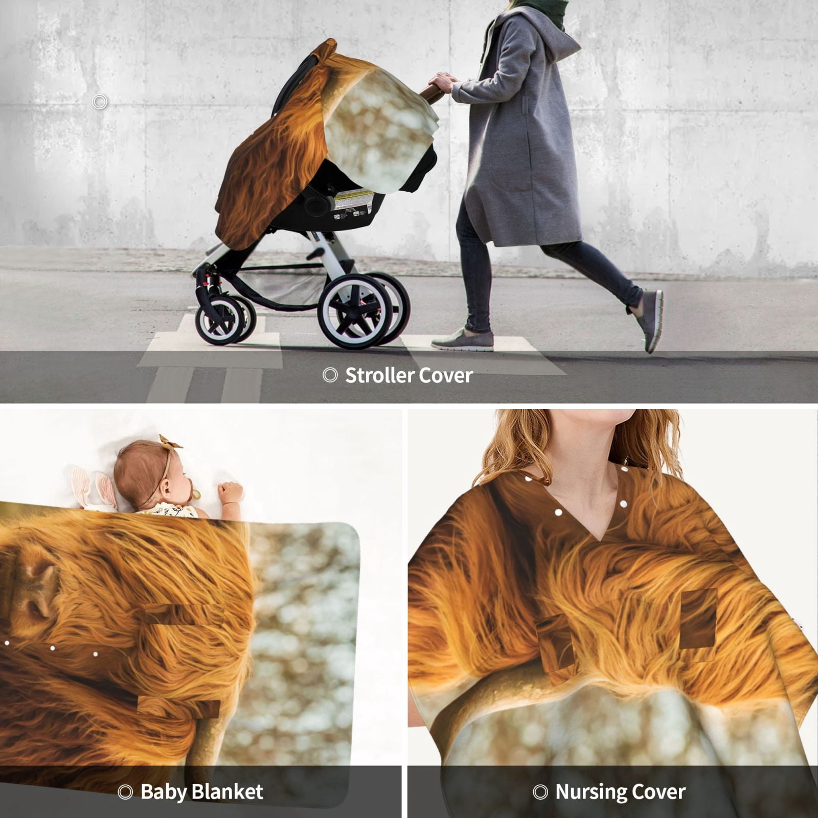 Car Seat Cover Baby - Yak (7) Breathable Infant Car Seat Cover for Baby Carseat, Lightweight Comfort Baby Essentials Must Haves Newborn Stuff for Girl Boy