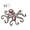 Patina red, variant on Functional Iron Octopuses Hanger With Multiple Hook For Keys And Accessories Elegant Towel Rack