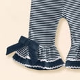 thumbnail image 5 of Ymyiu Baby Romper Short Sleeve Baby Girl Clothes Summer Sleeve Romper Dresses Infant Outfit 2T 3T (Light Blue,2-3 Years), 5 of 5