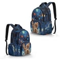 thumbnail image 2 of DISNIMO Galaxy Cat Print Large Capacity School Backpack, Multi-Pocket Lightweight Bookbag with Side Mesh Pockets for Elementary & Middle School Students Daily Use, 2 of 7