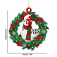 thumbnail image 2 of De Pollo Con Gorro Navideño, Bufanda, Adorno Colgante Para Árbol De Navidad, Decoración Para Fiesta Navideña Methold HA040077-01, 2 of 6