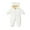 White, variant on Esaierr Newborn Baby Romper Puffer Jacket Girls Boys Snowsuit Jacket Winter Jumpsuit with Ear Hooded for 3M-24M