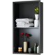thumbnail image 1 of Qinaqin Senfot Stainless Steel Shower Niche No Tile Needed cm de Anchoall Vertical Recessed Niches Estante para Almacenamiento Adecuado Bathroom Living Sala 12 * 24", 1 of 6