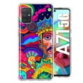 thumbnail image 1 of MUNDAZE Samsung Galaxy A71 4G Shockproof Clear Hybrid Protective Phone Case Neon Psychedelic Indie Hippie Indie King Cover, 1 of 5