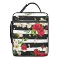 thumbnail image 5 of Rose Insulated Lunch Bag Box Women Reusable Lunch Tote Bag Fit Most Bento Boxes Lunchbox Work Hiking, 5 of 6