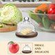 thumbnail image 3 of Glass Cake Stand with Dome for Kitchen Use Brown Butter Dish 2Pcs, 3 of 5