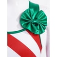 thumbnail image 5 of iiniim Girls Christmas Elf Costume Stripes Ballet Dance Leotard Cosplay Birthday Party Outfits Red 6, 5 of 7