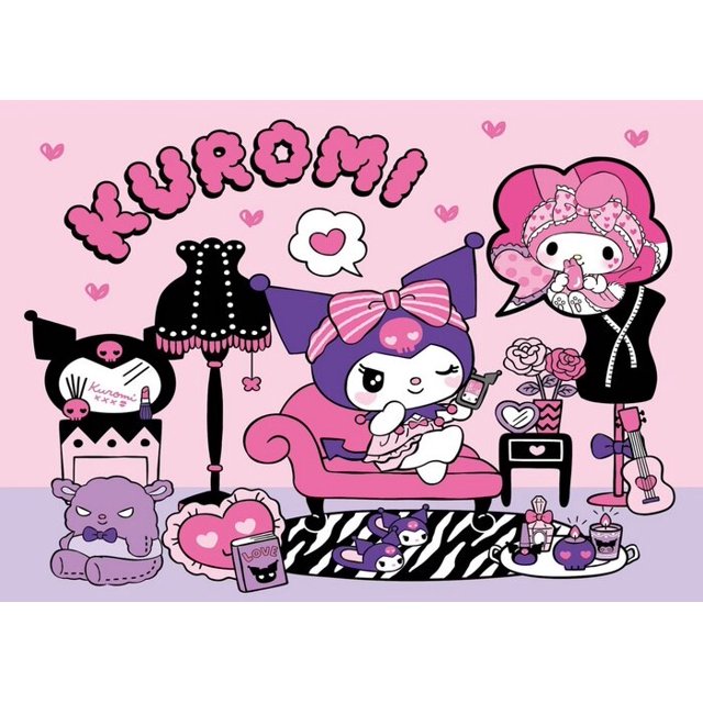 Sanrio-telón de fondo de Hello Kitty para cumpleaños, bonito telón de fondo de dibujos animados Kuromi, decoración de fiesta, Kawaii, Anime, cortina, regalo para niños