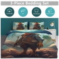 thumbnail image 6 of Q-version Funny Little Yellow Duck Bedding Sets Twin Duvet Cover 3 Piece Cute Bed Set for Boys Girls Kid, 6 of 6
