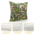 thumbnail image 4 of Leisuo  Mushroom Throw Pillow Covers Various Mushrooms Green Pink Decorative Pillows Soft Cushion Cases for Couch Sofa Bed Home Decor, 4 of 5