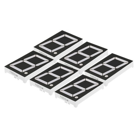 Uxcell 10Pin 1.9"x2.7"x0.5" Common Cathode 7.2V LED Display Digital Tube Red 6 Pack