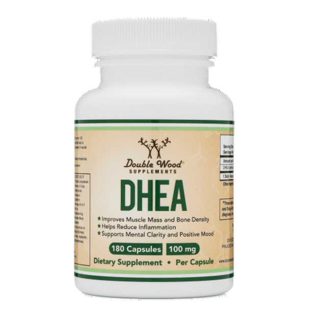 DHEA 100mg – 180 Capsules -Third Party Tested, (Max Strength, 6 Month
