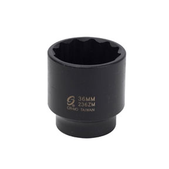 1/2" Drive 12 Point Impact Socket, 36mm