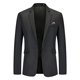 thumbnail image 1 of Traje de negocios holgado de un solo pecho para hombre, chaqueta de traje tipo cárdigan informal de moda de talla grande, 1 of 5