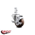 thumbnail image 2 of 3 Inch High Temp Glass Filled Nylon 7/8 Inch Square Stem Caster with Brake SCC, 2 of 2