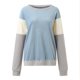 thumbnail image 3 of Gibobby Sudaderas para mujer oferta Sudadera de forro polar de gran tamaño con cuello redondo y manga larga con hombros caídos(Azul,XG), 3 of 5