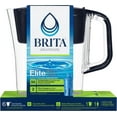 thumbnail image 2 of Brita Small 6 Cup Denali Water Filter Pitcher with 1 Brita Elite Filter, Made Without BPA, Black, 2 of 10