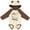 Natural & Brown w Ears, variant on Inktastic Mimi's You Say Alpaca My Bags Boys or Girls Long Sleeve Baby Bodysuit