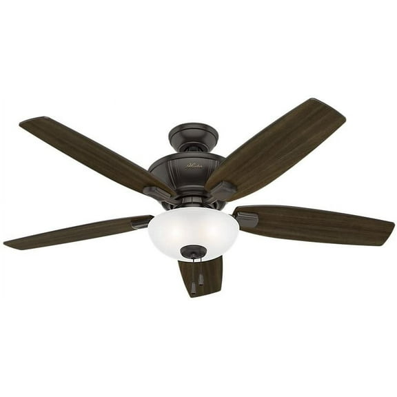 Hunter Fan Company 53376 52" Kenbridge Ceiling Fan with Light, Large, Noble Bronze
