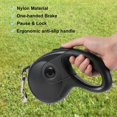 thumbnail image 3 of Jinsinto Retractable Dog Leash, Retractable, Waste Bag Dispenser, for Training and Walking, Black (5 M) -, 3 of 5