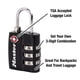 thumbnail image 3 of Candado para equipaje Master Lock 4680DBLK negro aprobado por la TSA, paquete de 2, 3 of 7