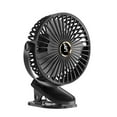 thumbnail image 2 of Fnochy Clearance Small Fan USB Portable Rechargeable with Digital Display, 5 Speeds Quiet Personal Cooling Fan for Home Office Dorm Desk Travel, 2 of 6