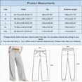 thumbnail image 2 of Linfrsh Baggy Sweatpants Women's Straight Leg Low rise Sweat Pants Wide Leg Sweatpants Drawstring Elastic Low Waist Pants with Pockets Dark Blue,L, 2 of 2