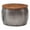 Pewter, variant on Linon Reid Small Wood and Metal Drum Table with Storage in Pewter