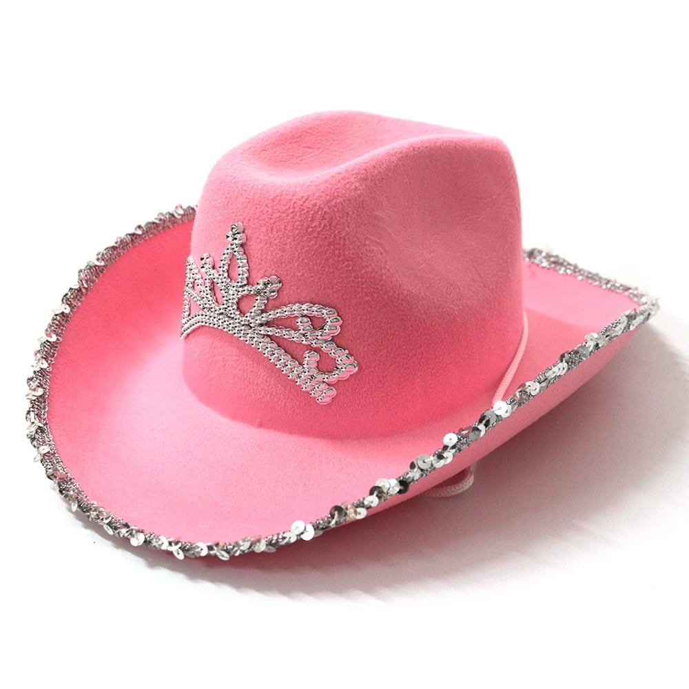 Pink Cowboy Hat for Girls Sparkly 