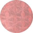 thumbnail image 1 of Ahgly Company Indoor Round Solid Red Modern Area Rugs, 8' Round, 1 of 4