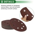 thumbnail image 4 of Hojas de lijado de gancho y bucle Unique Bargains 180x180mm rojas 1200 grano para un lijado y pulido eficiente en la fabricación y reparación de automóviles y trabajos en madera, 4 of 7