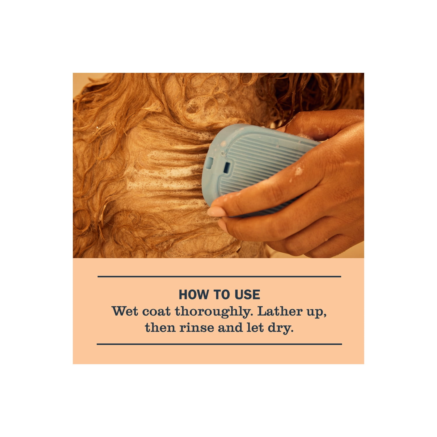 Mrs. Meyer's Clean Day 3 in 1 Dog Shampoo, White Peach Scent, 14oz