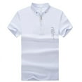 thumbnail image 7 of Mens Slim Fit Polo with Zipper Design, 7 of 7