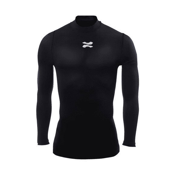 Playera Deportiva Manga Larga Unisex Licra de Compresion Comoda y Fresca negro CH ZAPARI Licra Deportiva