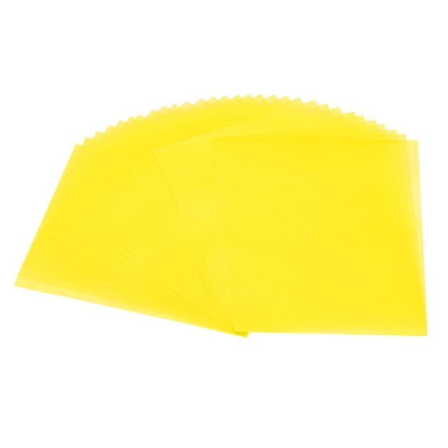 30 Sheets Vellum Paper 4x6, Vellum Paper Printable Translucent Paper 100GSM for Invitations Printing, Yellow