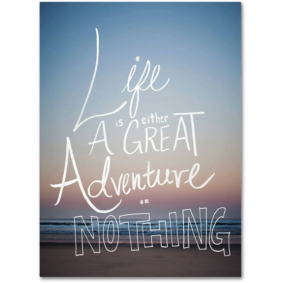 Trademark Fine Art Leah Flores Great Adventure Canvas Wall Art - 14x19