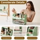 thumbnail image 3 of Organizador de maquillaje UFORU con 2 cajones grandes, color verde, 3 of 8