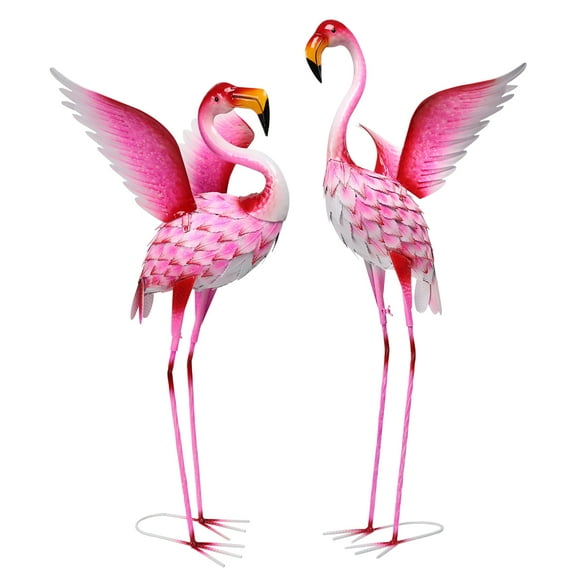 Outdoor Decoration, Flamingo Figurines, Garden Decoration, Lifelike Flamingos, For Garden,Lawn,Patiio,2 Pack