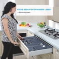 thumbnail image 4 of Cutlery Tray, 7 Compartments Cutlery Tray Cutlery Tray Modular Cutlery Organizer for Kitchen Drawers, 4 of 5