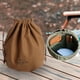thumbnail image 3 of Bolsa con cordón Cola Organizador de utensilios de cocina Camping duradero Marrón Grande, 3 of 8