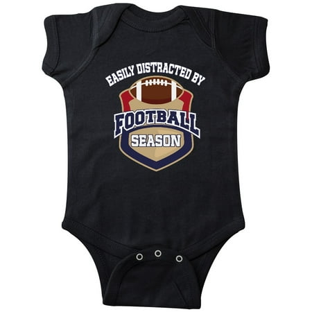 

Inktastic Easily Distracted By Football Season Gift Baby Boy or Baby Girl Bodysuit