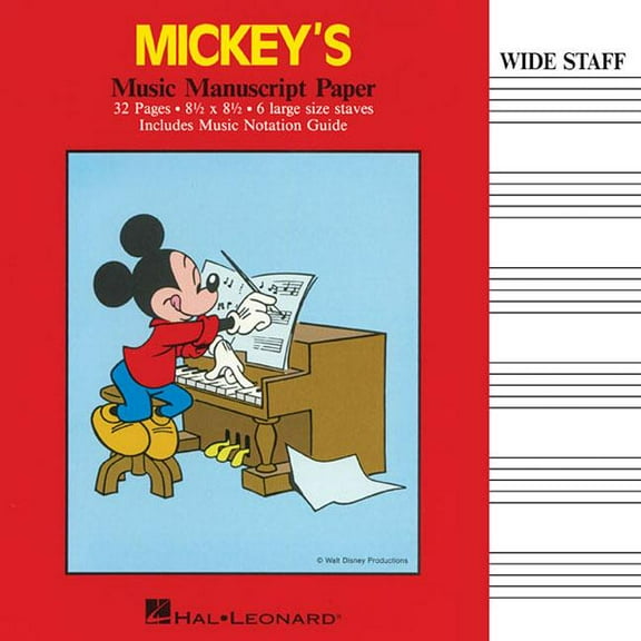 Hal Leonard Mickey's Manuscript Paper