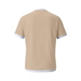 thumbnail image 6 of Ringer Tee Men with Pocket Summer Fashion Casual Waffle Weave Crew Neck Short Sleeve Mens T-Shirts Dress Shirts, 6 of 7
