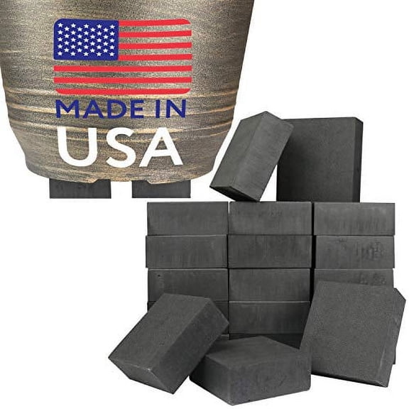 Impresa 40-Pack Standard Size Black Rubber Pot Feet for Outdoor Planters