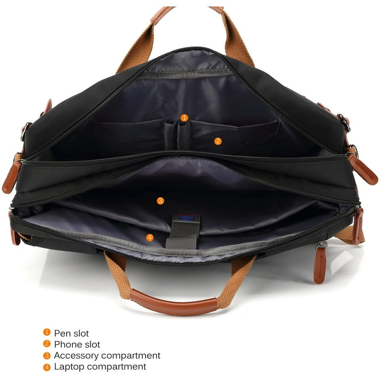 Convertible Backpack Messenger Shoulder bag Laptop Case