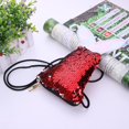 thumbnail image 1 of Bolsa Monedero de lentejuelas con cola de pez para niños y niñas, bandolera, cartera de hombro (rojo) Tmvgtek Para estrenar, 1 of 9