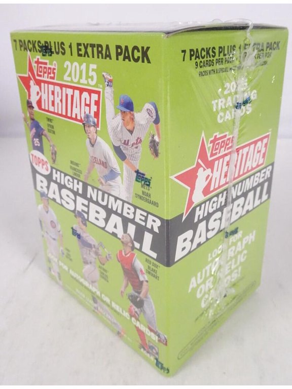 2015 Topps Heritage Baseball High Number Factory Sealed Blaster Box 72 Cards Lindor Buxton