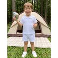 thumbnail image 6 of Loicainy Baby Toddler Boy Summer Clothes Set 6 12 18 24 Months 2T 3T 4T Short Sleeve Doll Collar Tops Elastic Shorts Outfits, 6 of 9