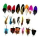 thumbnail image 1 of Plumas de sombrero para sombreros Fedora Plumas artesanales para sombrero de vaquero occidental Sombrero Trilby Cantidad 20, 1 of 8
